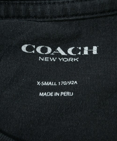 COACH（コーチ）Tシャツ・カットソー 黒 サイズ:XS メンズ/2200733301018