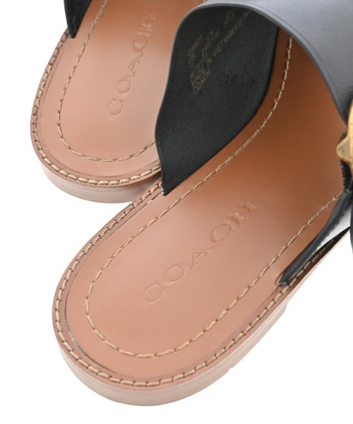 COACH（コーチ）サンダル 黒 サイズ:US7(24cm位) レディース/2200728275010