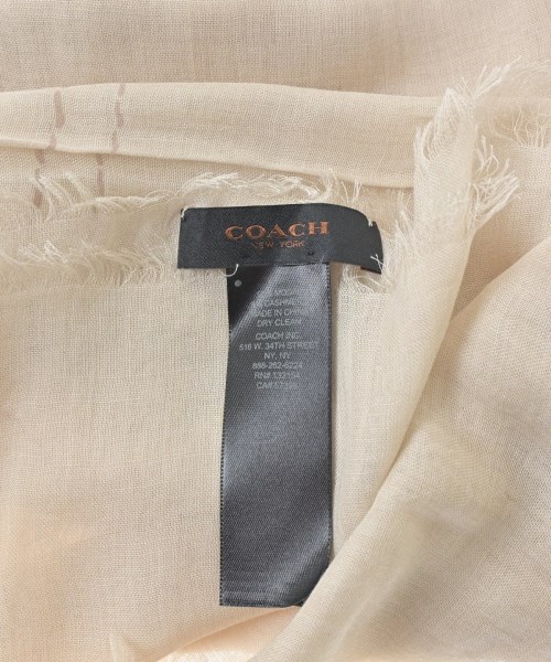 COACH（コーチ）ストール ベージュ サイズ:- レディース/2200727203281