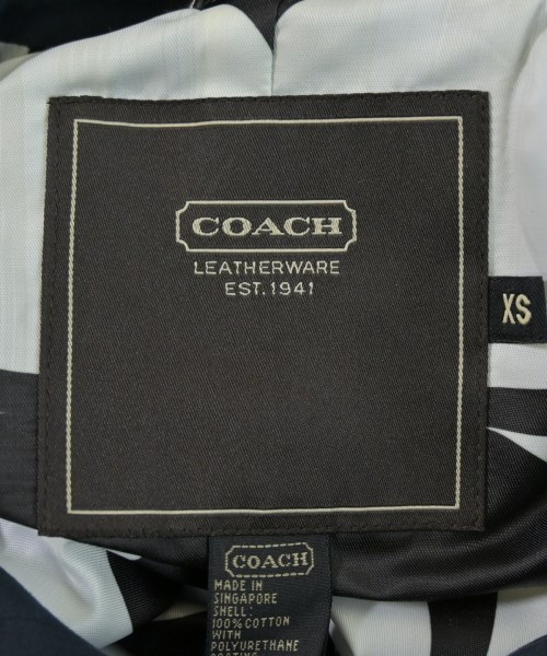 COACH（コーチ）ステンカラーコート 紺 サイズ:34(XXS位) レディース/2200716208020