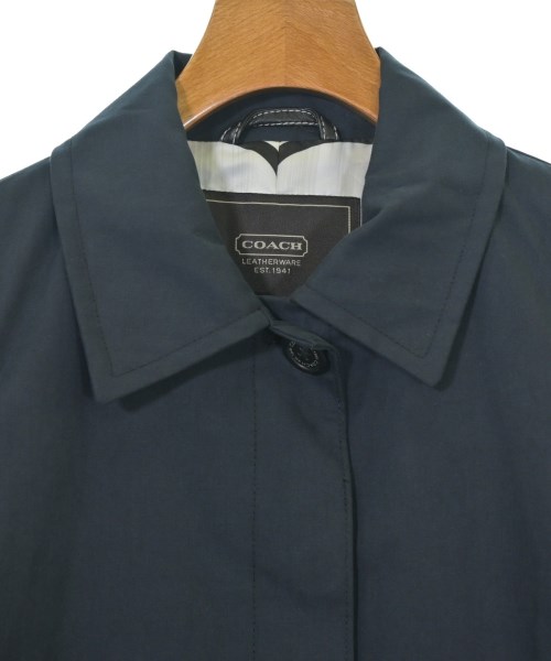 COACH（コーチ）ステンカラーコート 紺 サイズ:34(XXS位) レディース/2200716208020