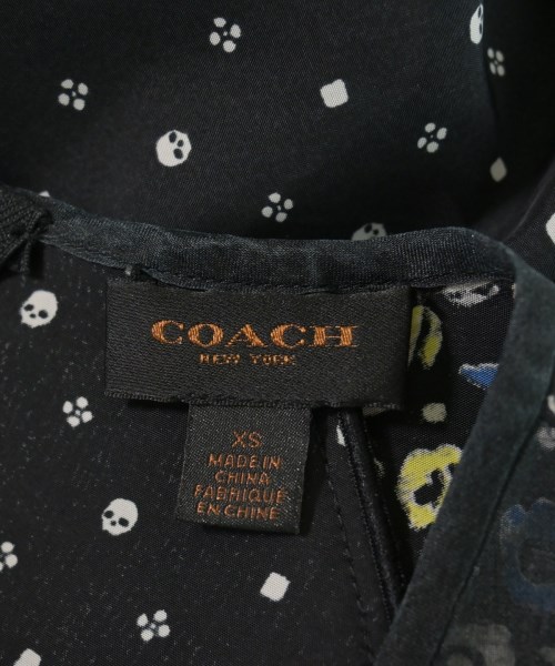COACH（コーチ）ブラウス 黒 サイズ:XS レディース/2200727902078