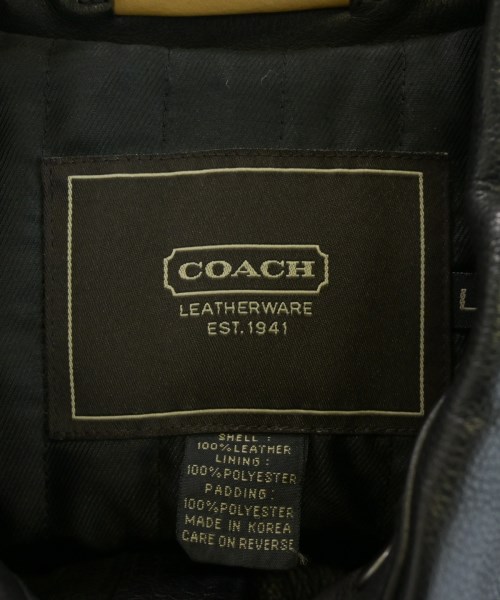 COACH（コーチ）ライダース 黒 サイズ:L メンズ/2200728694026