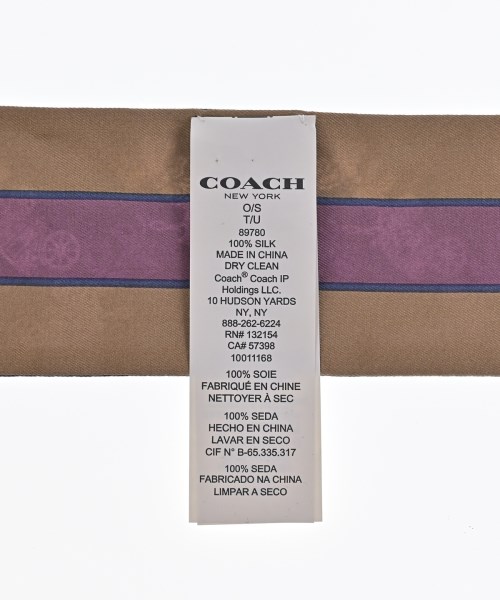 COACH（コーチ）バンダナ・スカーフ 青 サイズ:- レディース/2200684492131