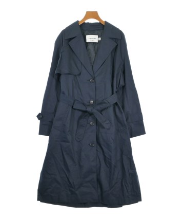 COACH（コーチ）トレンチコート 紺 サイズ:L レディース/2200684581026
