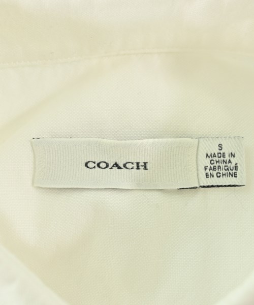 COACH（コーチ）カジュアルシャツ 白 サイズ:S メンズ/2200680996091