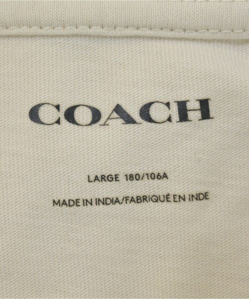 COACH（コーチ）Tシャツ・カットソー 白 サイズ:L メンズ/2200685909010