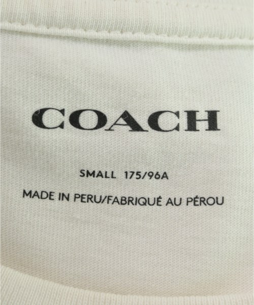 COACH（コーチ）Tシャツ・カットソー 白 サイズ:S メンズ/2200691195018