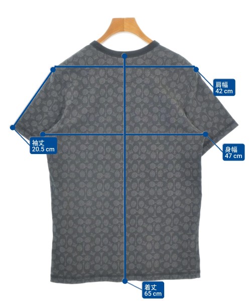 COACH（コーチ）Tシャツ・カットソー グレー サイズ:XS メンズ/2200686944072