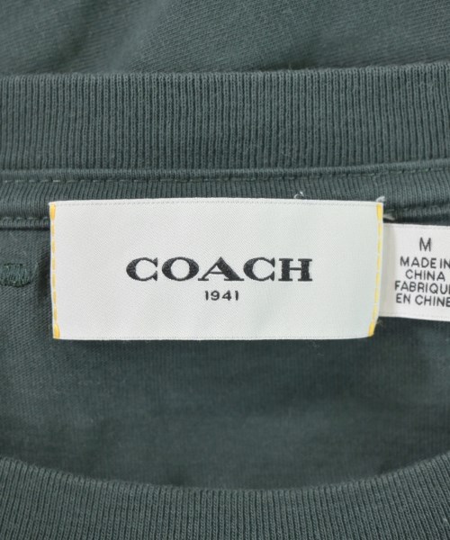 COACH（コーチ）Tシャツ・カットソー 緑 サイズ:M メンズ/2200686944089