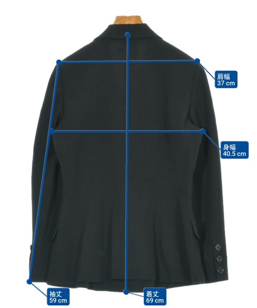 YOSHIE INABA（ヨシエイナバ）カジュアルジャケット 黒 サイズ:9(M位) レディース/2200626378011