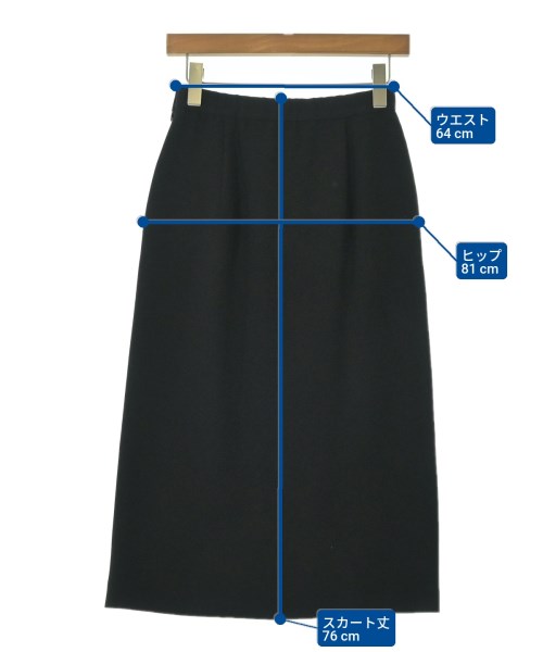 YOSHIE INABA（ヨシエイナバ）ロング・マキシ丈スカート 黒 サイズ:5(XS位) レディース/2200674190023