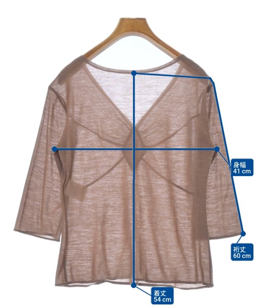 YOSHIE INABA（ヨシエイナバ）Tシャツ・カットソー 茶 サイズ:9(M位) レディース/2200696463075