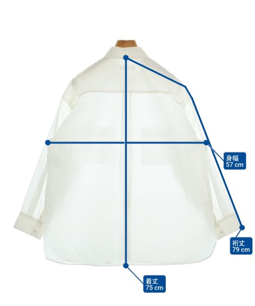 YOSHIE INABA（ヨシエイナバ）カジュアルシャツ 白 サイズ:13(XL位) レディース/2200659778048