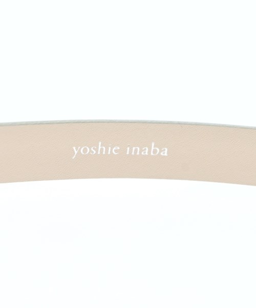 YOSHIE INABA（ヨシエイナバ）ベルト 白 サイズ:- レディース/2200659778147