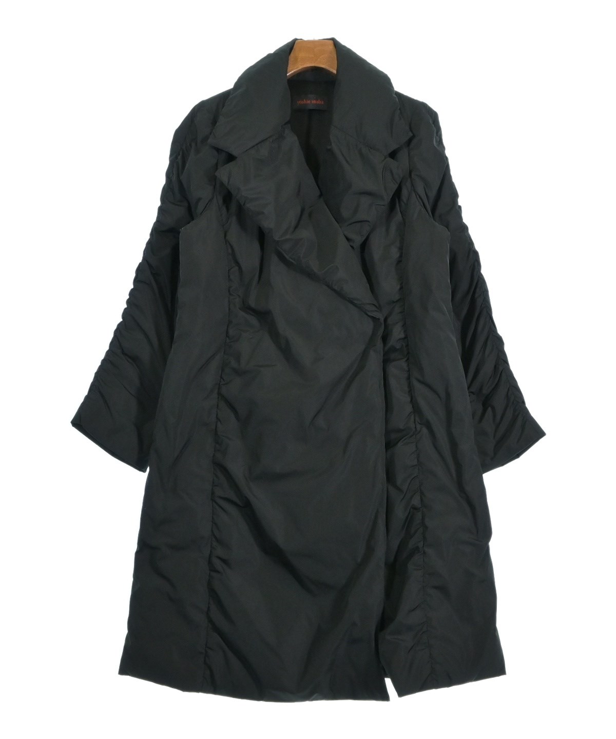 YOSHIE INABA（ヨシエイナバ）ダウンコート 黒 サイズ:7(S位