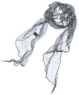 YOSHIE INABA（ヨシエイナバ）ストール 黒 サイズ:- レディース/2200625130108