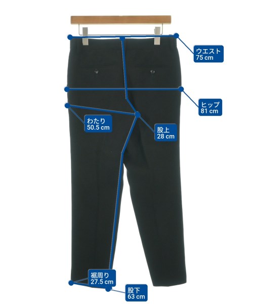 YOSHIE INABA（ヨシエイナバ）スラックス 黒 サイズ:9(M位) レディース/2200650964044