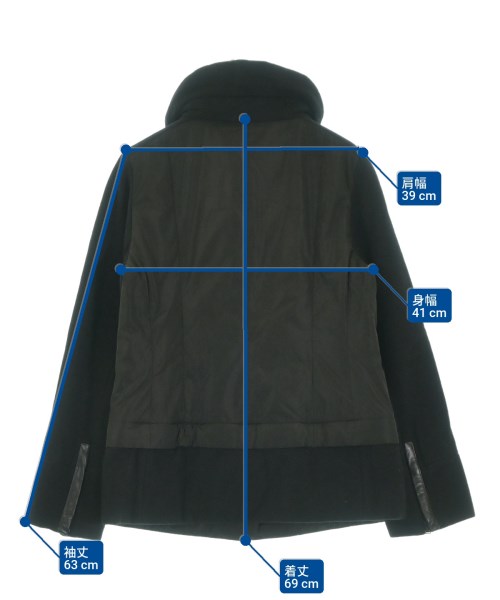 YOSHIE INABA（ヨシエイナバ）ダウンジャケット/ダウンベスト 黒 サイズ:11(L位) レディース/2200640120658