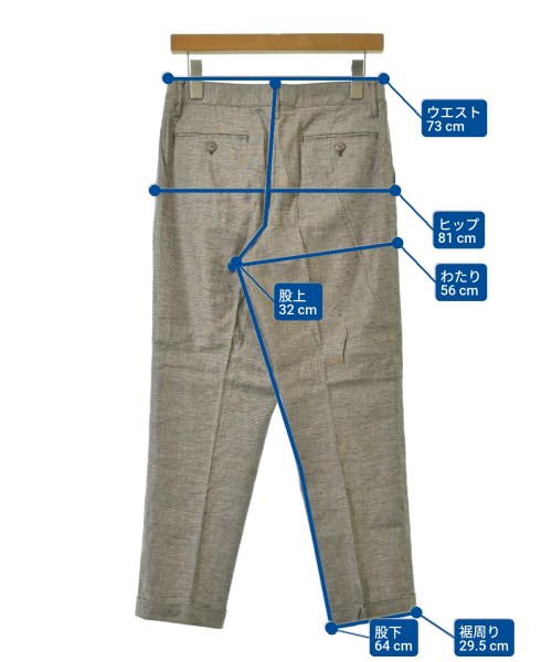 YOSHIE INABA（ヨシエイナバ）スラックス 茶 サイズ:11(L位) レディース/2200646187075