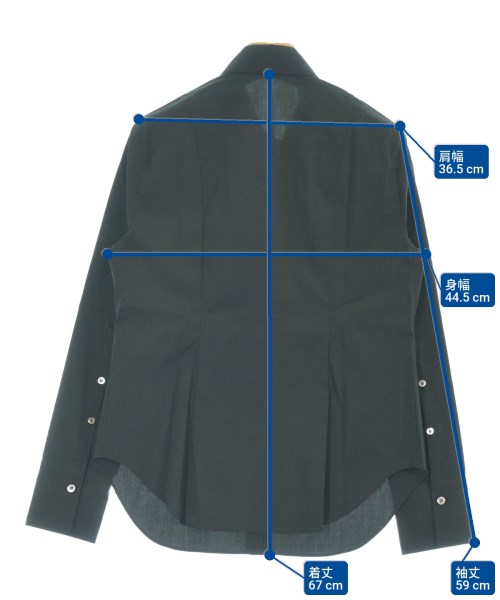 YOSHIE INABA（ヨシエイナバ）カジュアルシャツ 黒 サイズ:9(M位) レディース/2200669653083