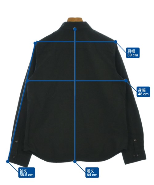 YOSHIE INABA（ヨシエイナバ）カジュアルシャツ 黒 サイズ:40(M位) レディース/2200669873061