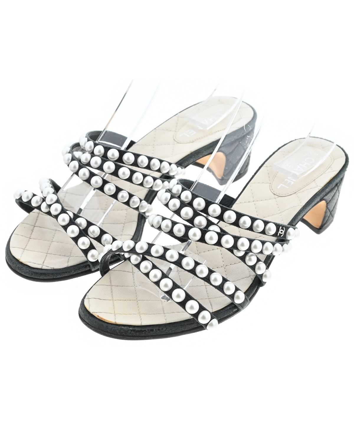 CHANEL（シャネル）サンダル 黒 サイズ:EU36 1/2(23cm位) レディース