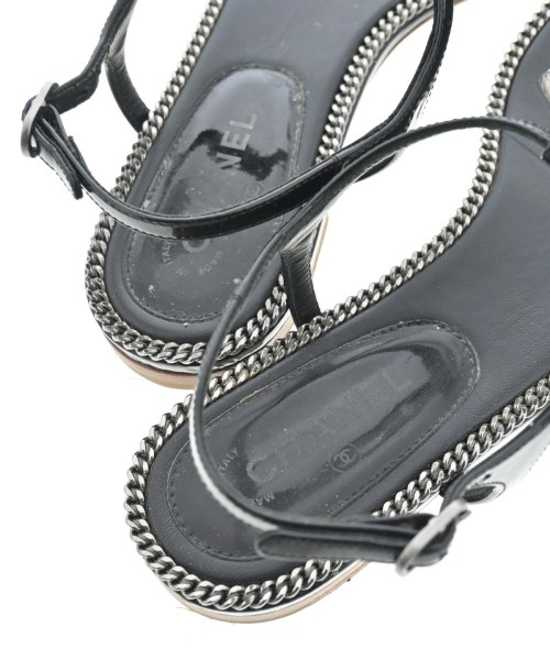 CHANEL（シャネル）サンダル 黒 サイズ:37(23.5cm位) レディース/2200686905011