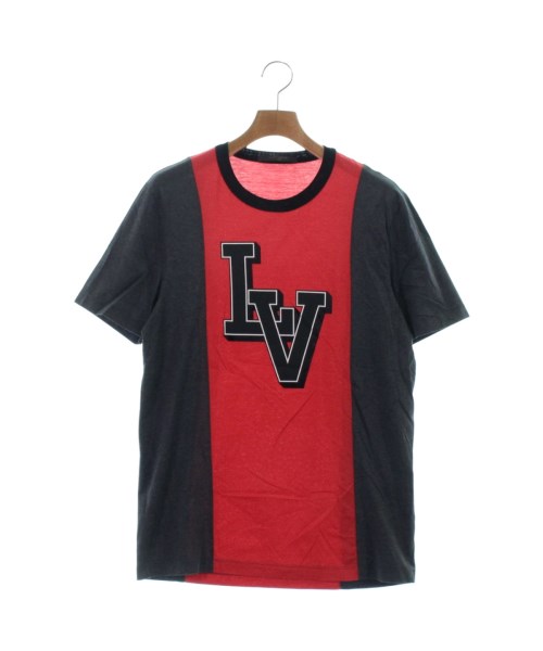 ルイヴィトン 17AW Tシャツ カットソー LVロゴ 赤 グレー M