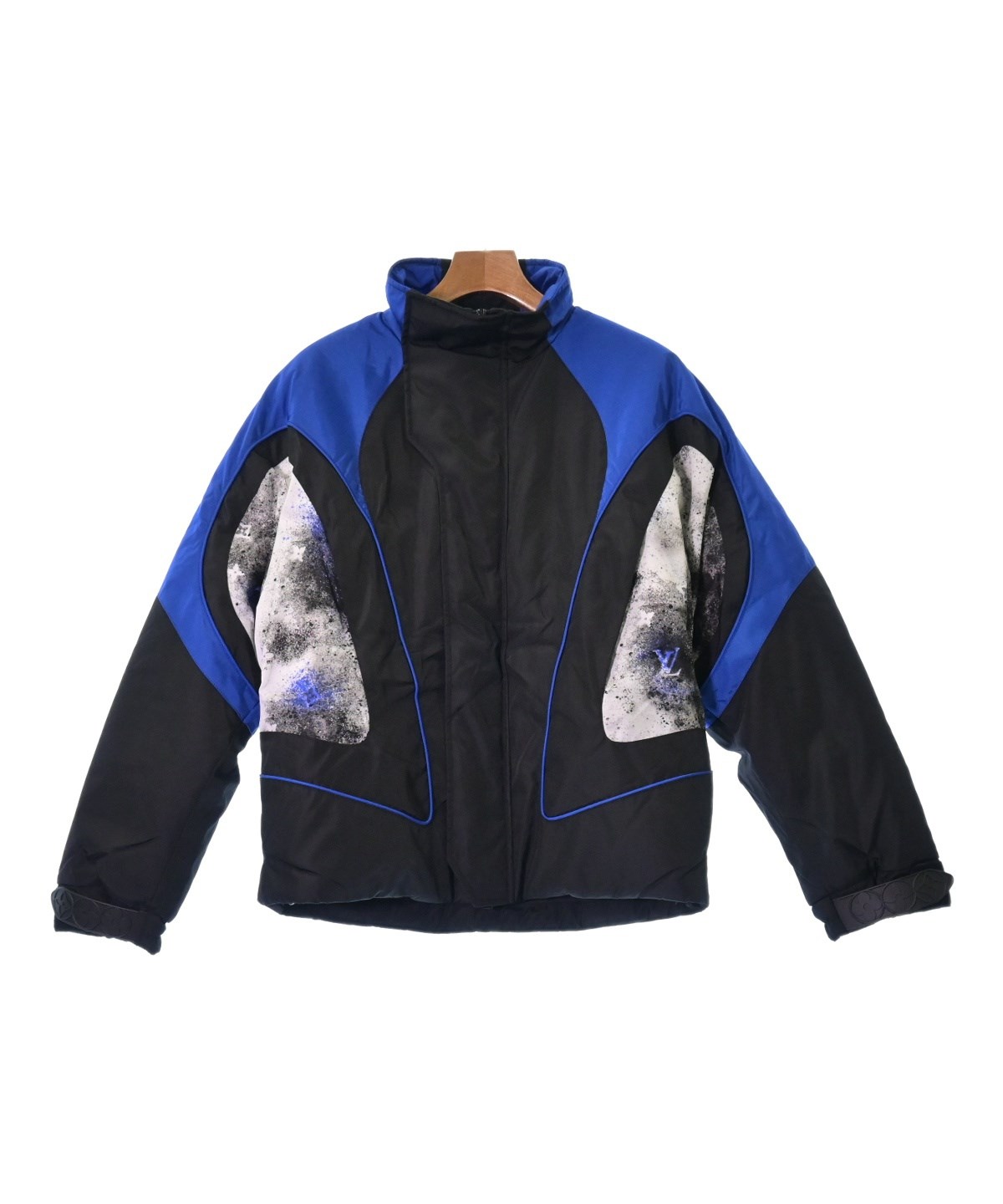 ルイヴィトン　アウター ルイ・ヴィトン レザー エンブロイダード バーシティジャケット