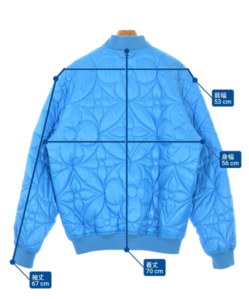 LOUIS VUITTON（ルイヴィトン）ダウンジャケット/ダウンベスト 青 サイズ:50(XL位) メンズ/2200459716035