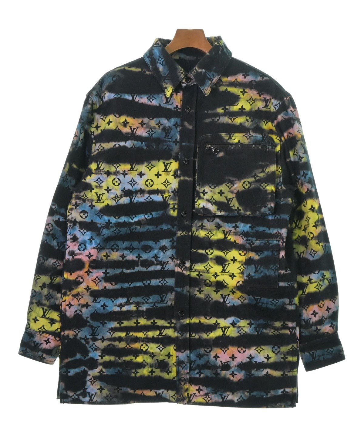 LOUIS VUITTON（ルイヴィトン）カジュアルシャツ 黒 サイズ:M メンズ