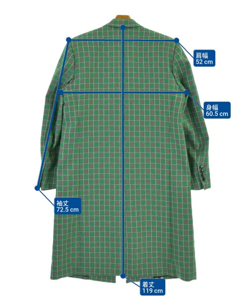 LOUIS VUITTON（ルイヴィトン）チェスターコート 緑 サイズ:50(XL位) メンズ/2200503452025