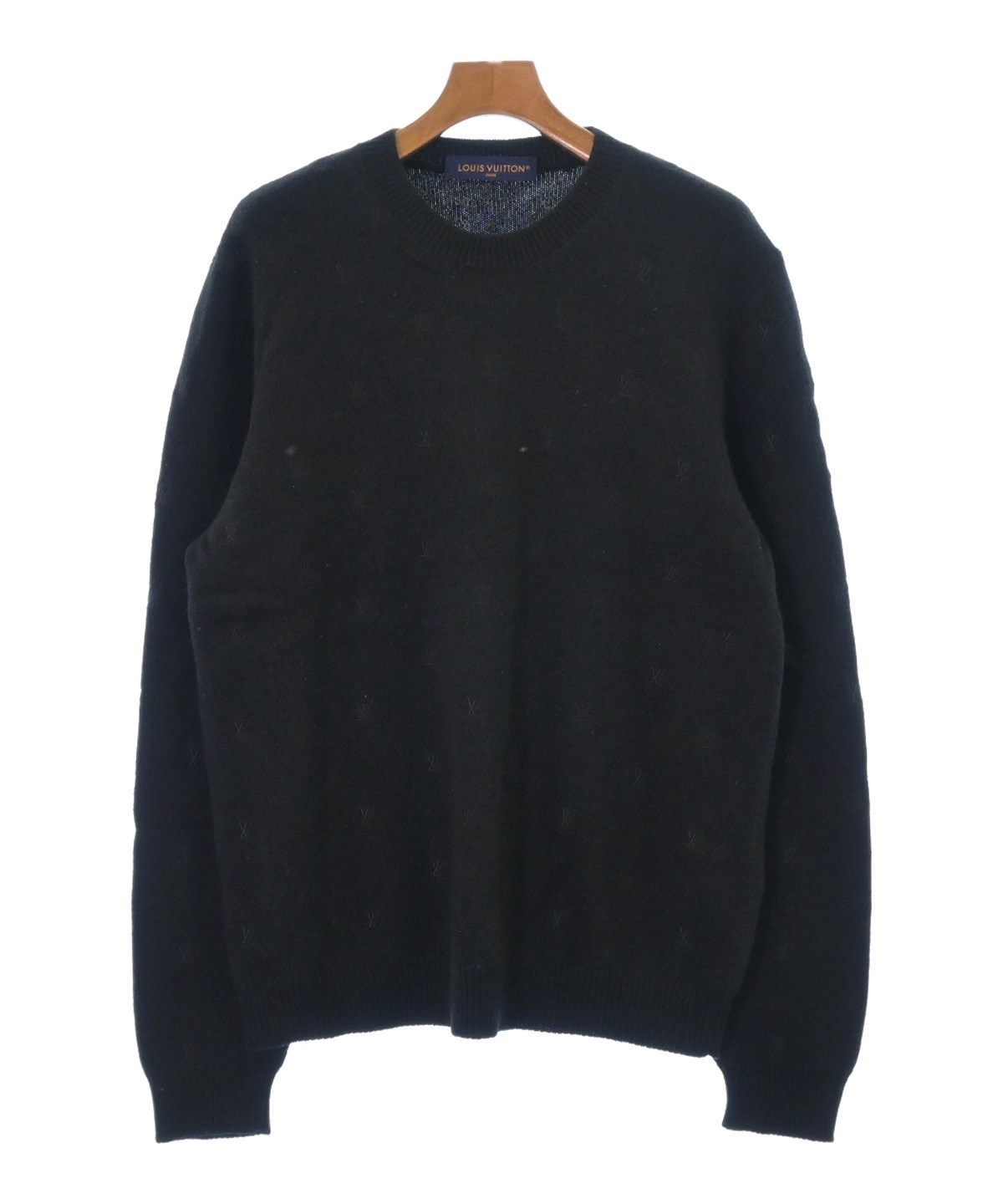 LOUIS VUITTON（ルイヴィトン）ニット・セーター 黒 サイズ:XL メンズ