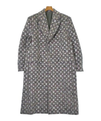 LOUIS VUITTON / チェスターコート/50/ウール/NVY/無地/RM221Q VPQ HMC40E LOUIS VUITTON（ルイヴィトン）チェスターコート グレー サイズ:50(XL