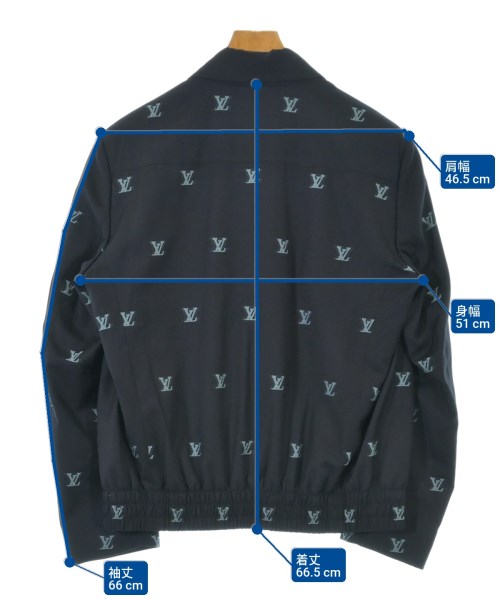 LOUIS VUITTON（ルイヴィトン）ブルゾン 紺 サイズ:48(L位) メンズ/2200510871062