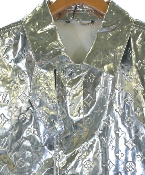 LOUIS VUITTON（ルイヴィトン）ステンカラーコート シルバー サイズ:52(XXL位) メンズ/2200512914026