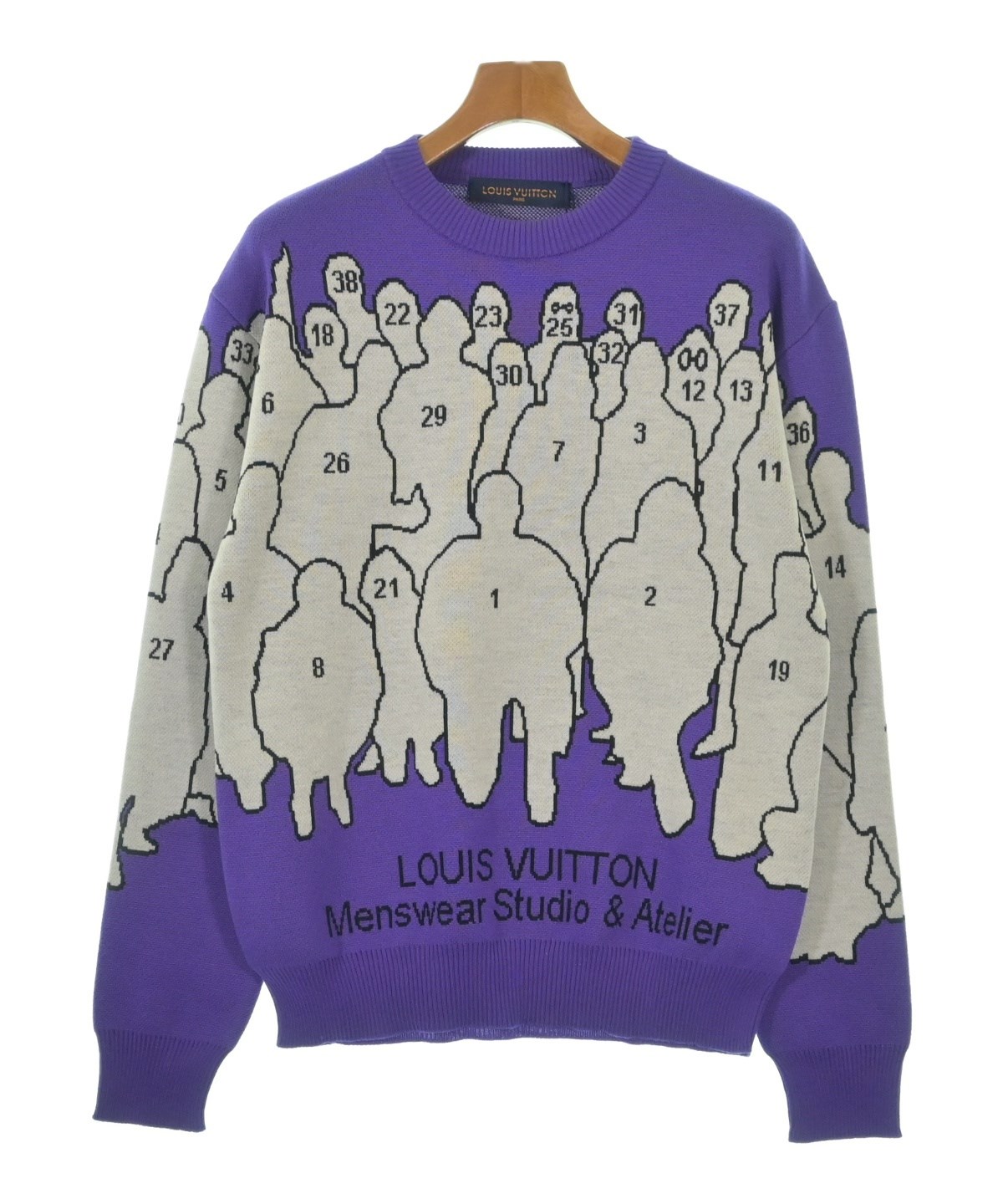 ルイヴィトン　ニット LOUIS VUITTON（ルイヴィトン）ニット・セーター 紫 サイズ:S メンズ