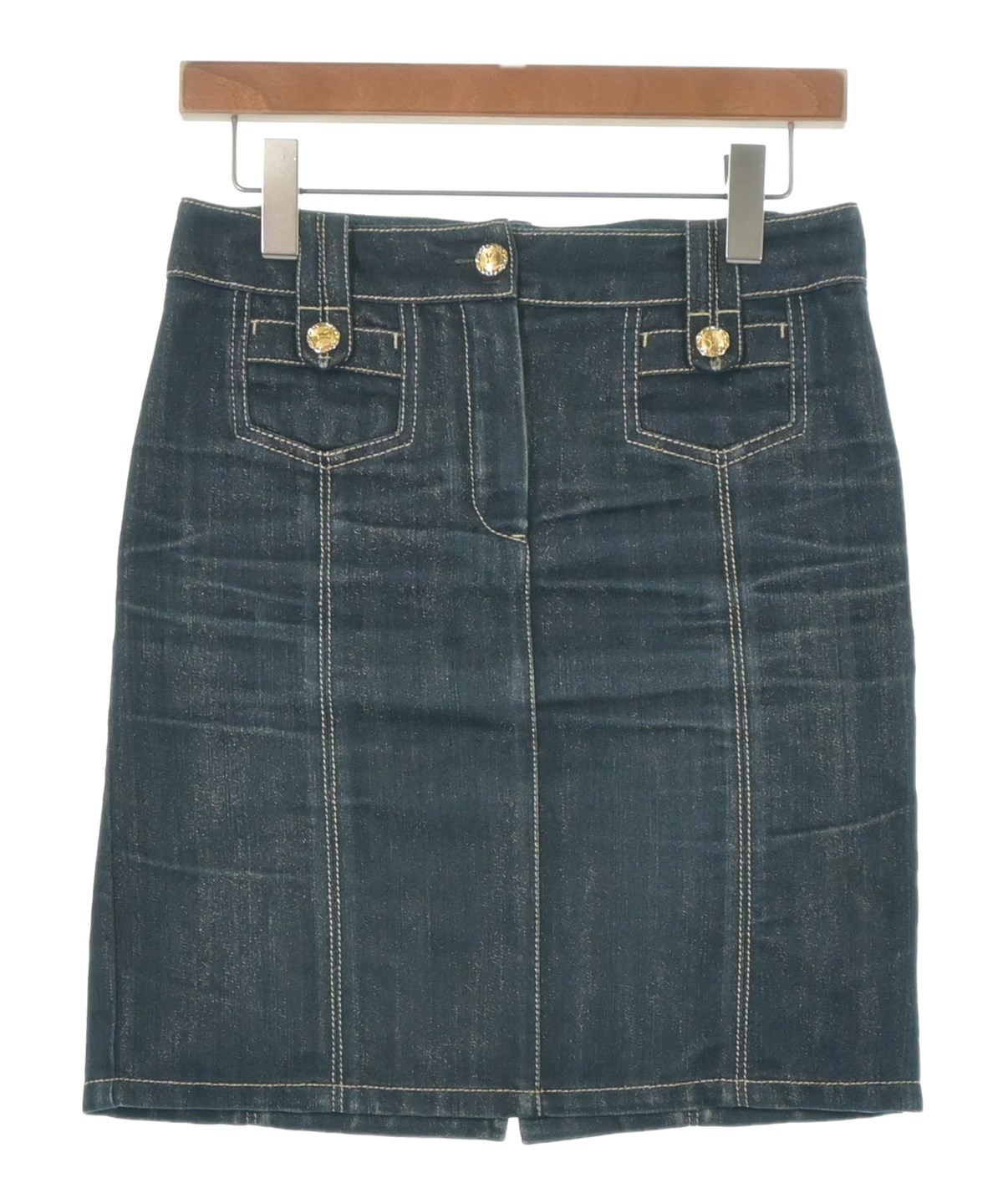 LOUIS VUITTON（ルイヴィトン）ミニスカート 紺 サイズ:36(XS位