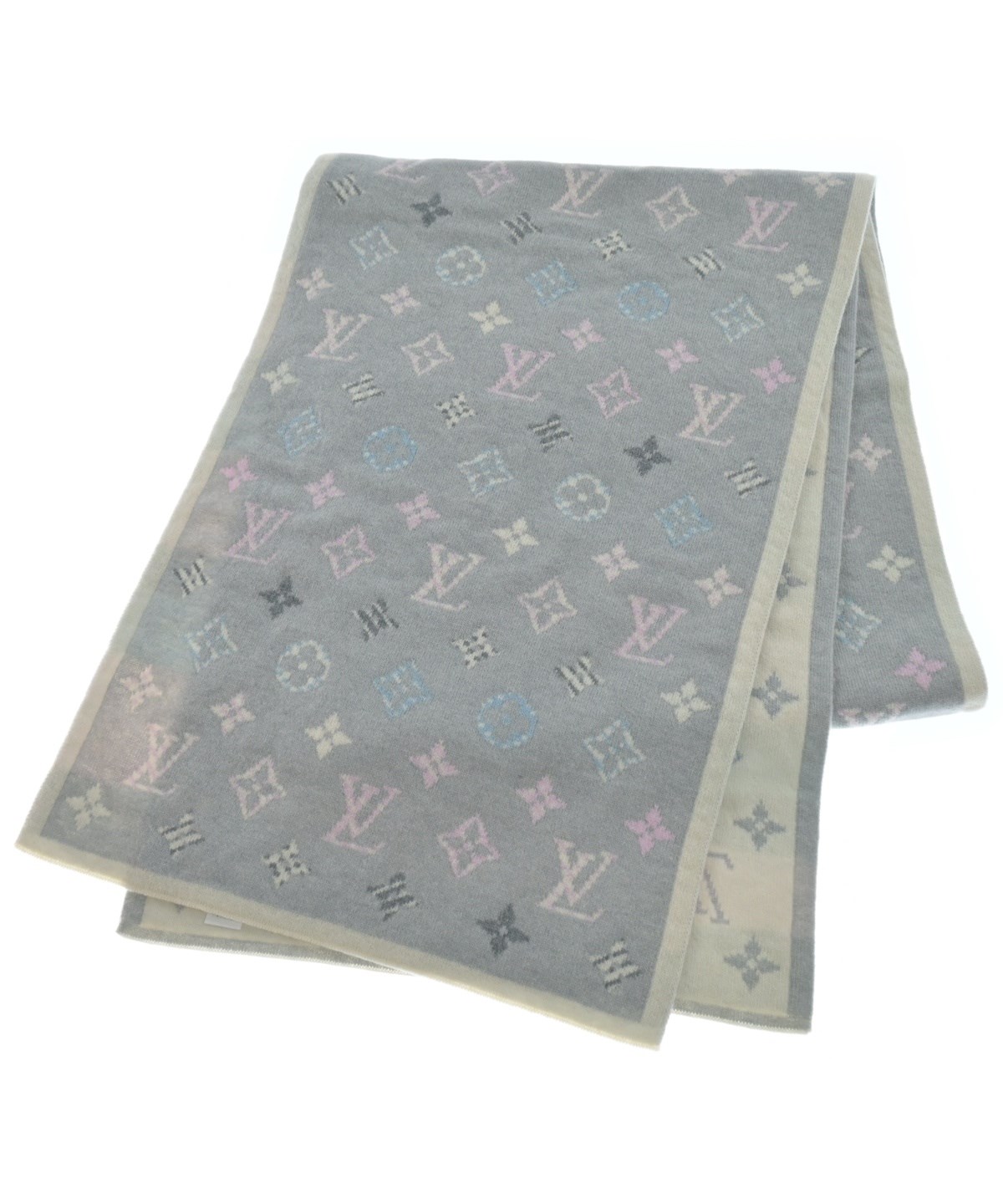 LOUIS VUITTON（ルイヴィトン）マフラー 白 サイズ:- レディース