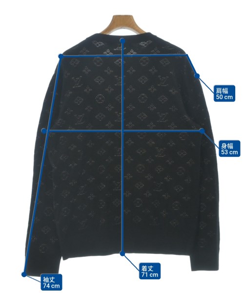 LOUIS VUITTON（ルイヴィトン）ニット・セーター 黒 サイズ:XL メンズ/2200642018199