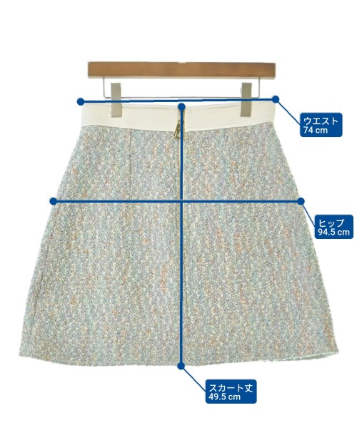 LOUIS VUITTON（ルイヴィトン）ひざ丈スカート 白 サイズ:40(M位) レディース/2200641825231