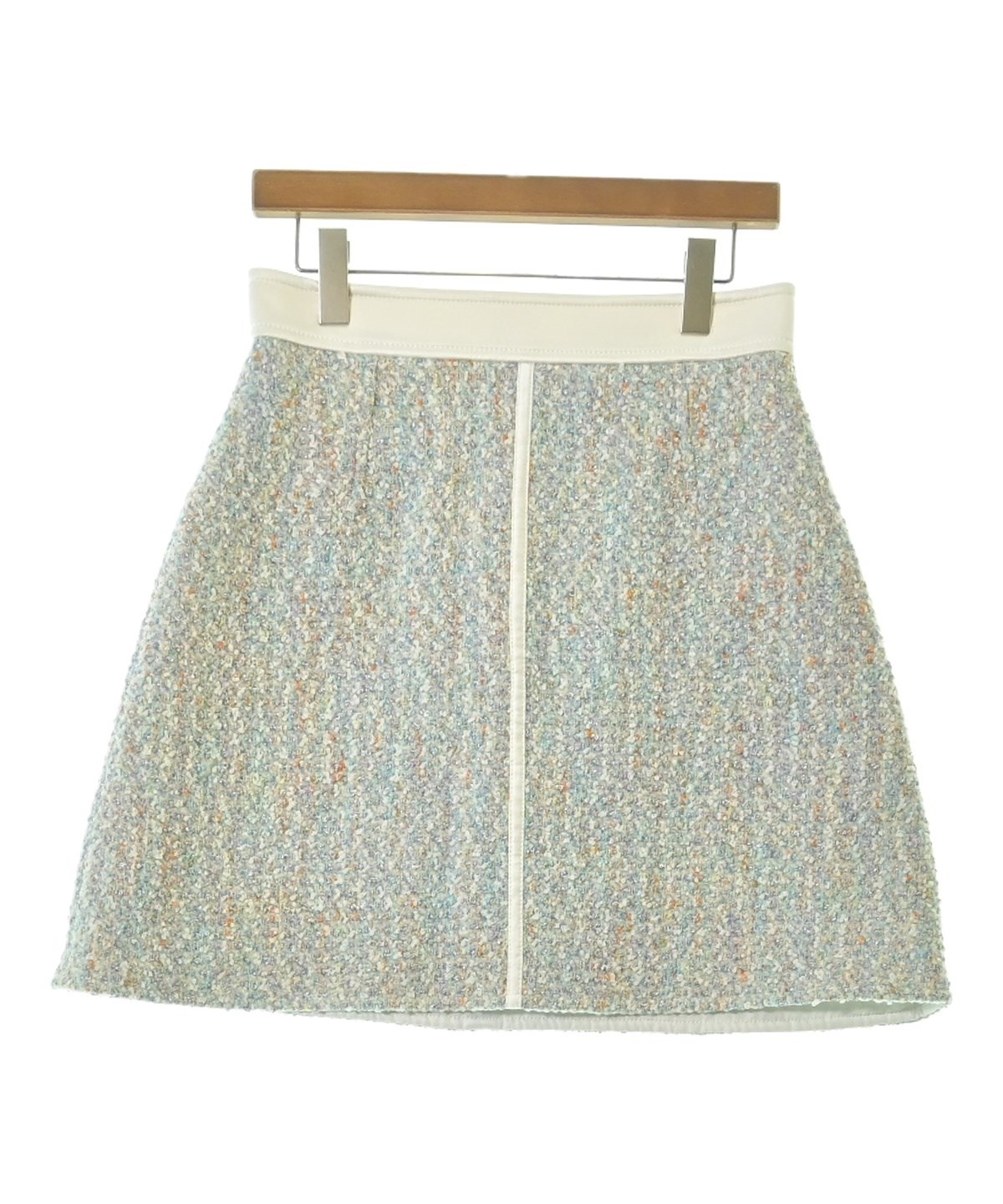 LOUIS VUITTON（ルイヴィトン）ひざ丈スカート 白 サイズ:40(M位