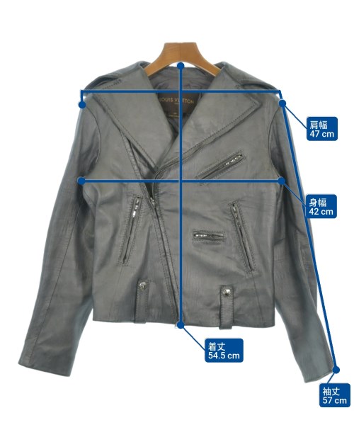 LOUIS VUITTON（ルイヴィトン）ライダース グレー サイズ:34(XS位) レディース/2200642825018