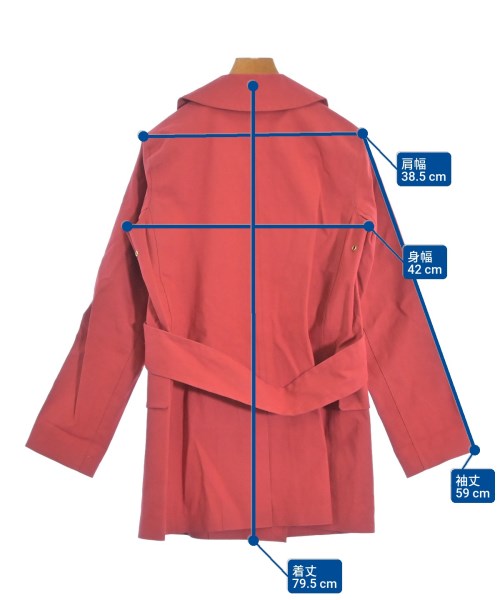 LOUIS VUITTON（ルイヴィトン）トレンチコート 赤 サイズ:38(M位) レディース/2200642927019