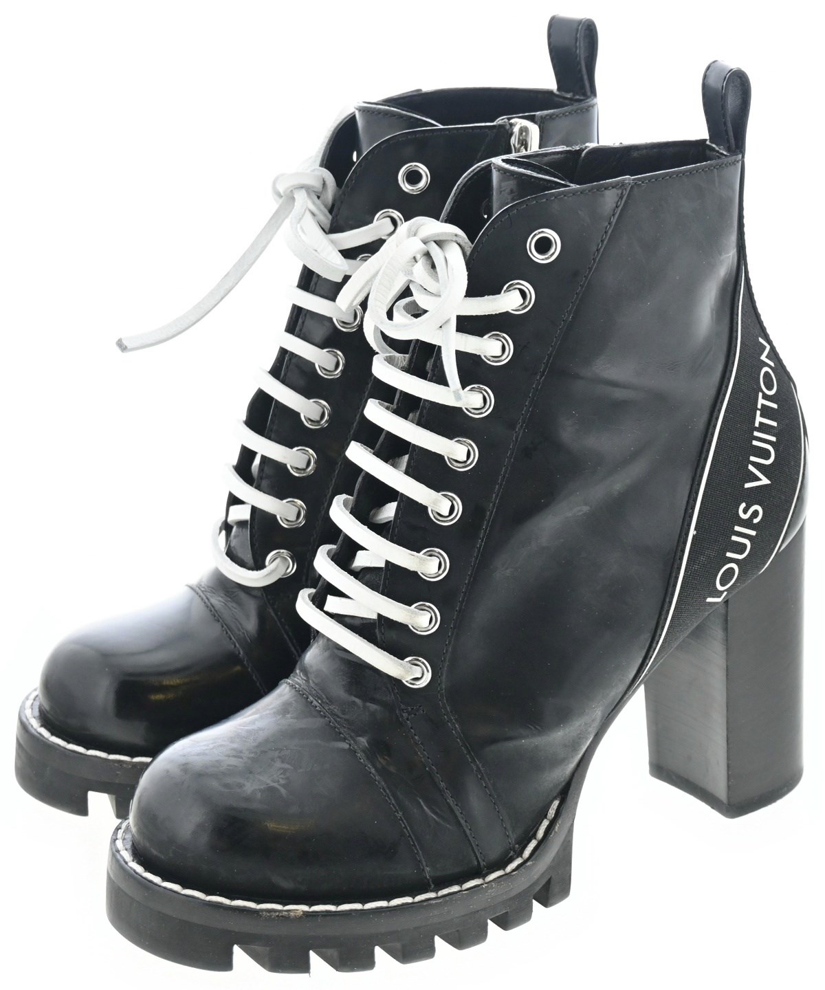 LOUIS VUITTON（ルイヴィトン）ブーツ 黒 サイズ:EU37(23.5cm位