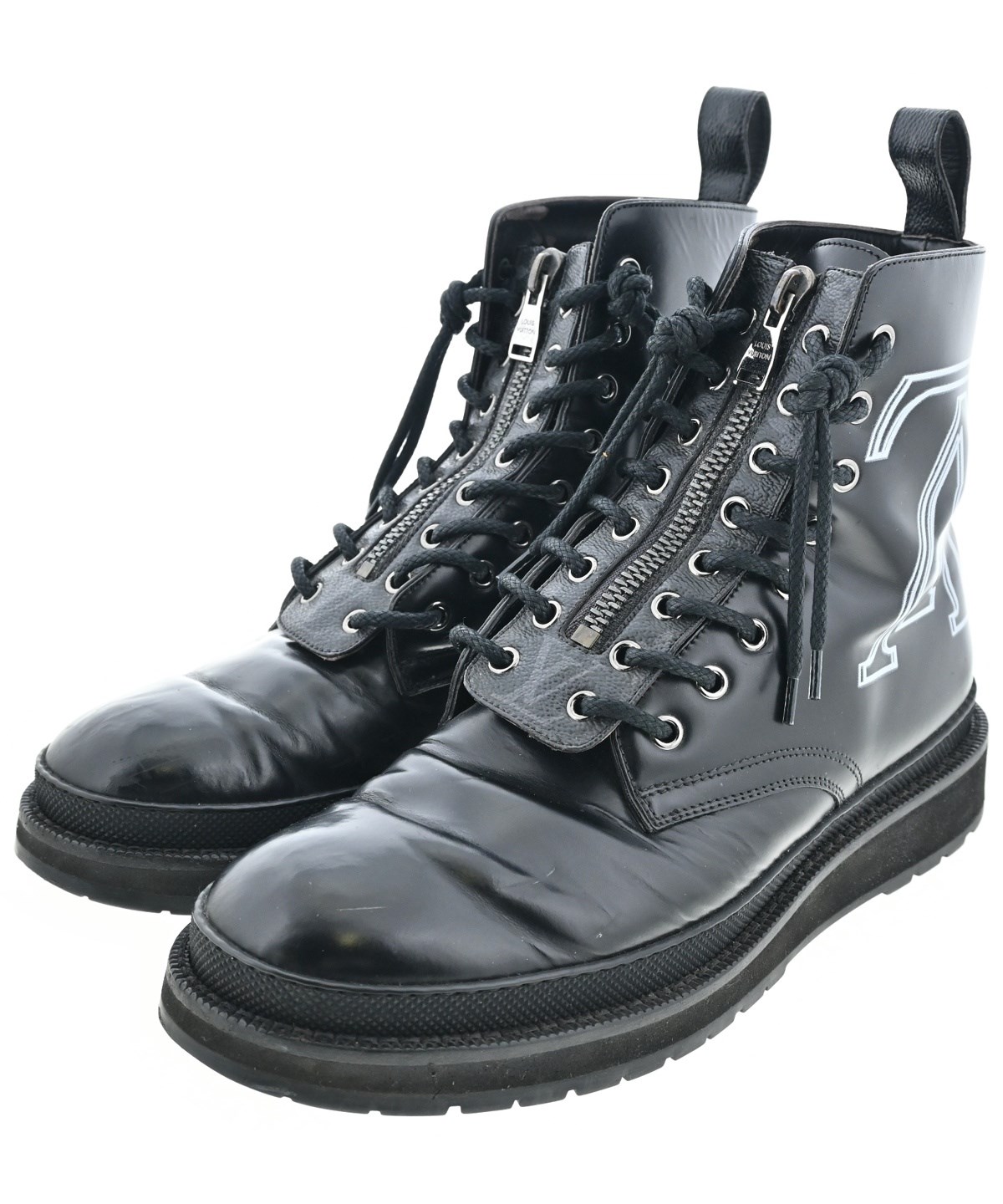 LOUIS VUITTON（ルイヴィトン）ブーツ 黒 サイズ:UK7 1/2(26cm位