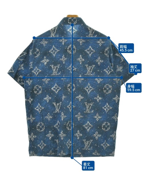 LOUIS VUITTON（ルイヴィトン）カジュアルシャツ 紺 サイズ:S メンズ/2200621966015