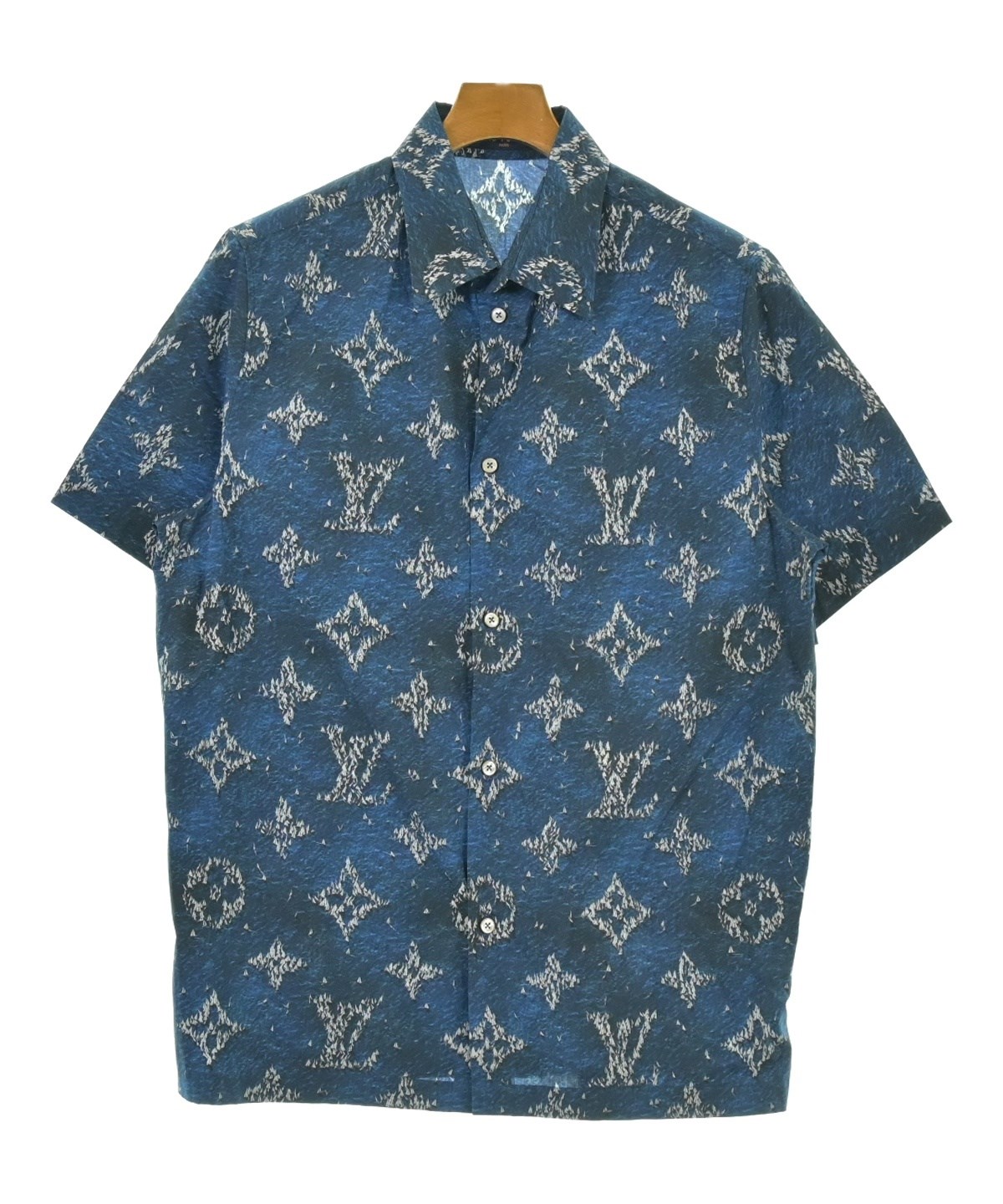 LOUIS VUITTON（ルイヴィトン）カジュアルシャツ 紺 サイズ:S メンズ