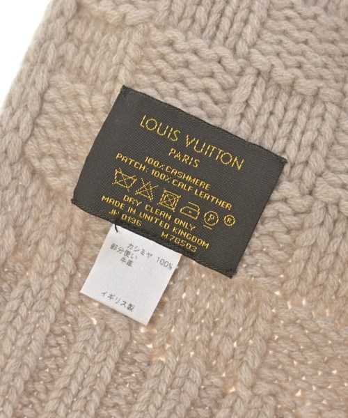 LOUIS VUITTON（ルイヴィトン）マフラー ベージュ サイズ:- メンズ/2200622395012